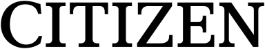 Schriftzug "CITIZEN" in großen, fettgedruckten Buchstaben.